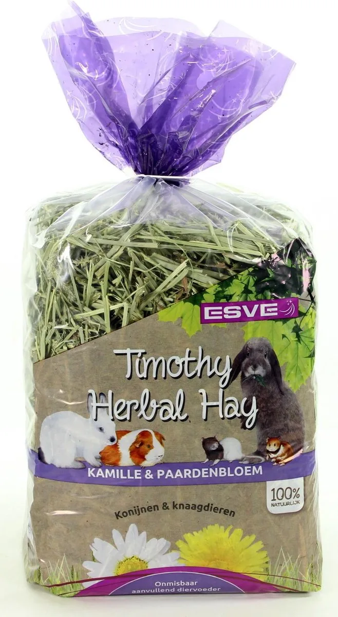 Timothy hooi met kruidenmix 600 g Kamille & Paardenbloem von Esve – Produktfoto