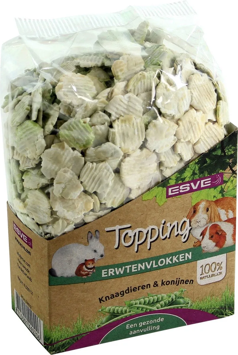 Topping Erwtenvlokken - Knaagdiersnack - 225 g de Esve – photo produit