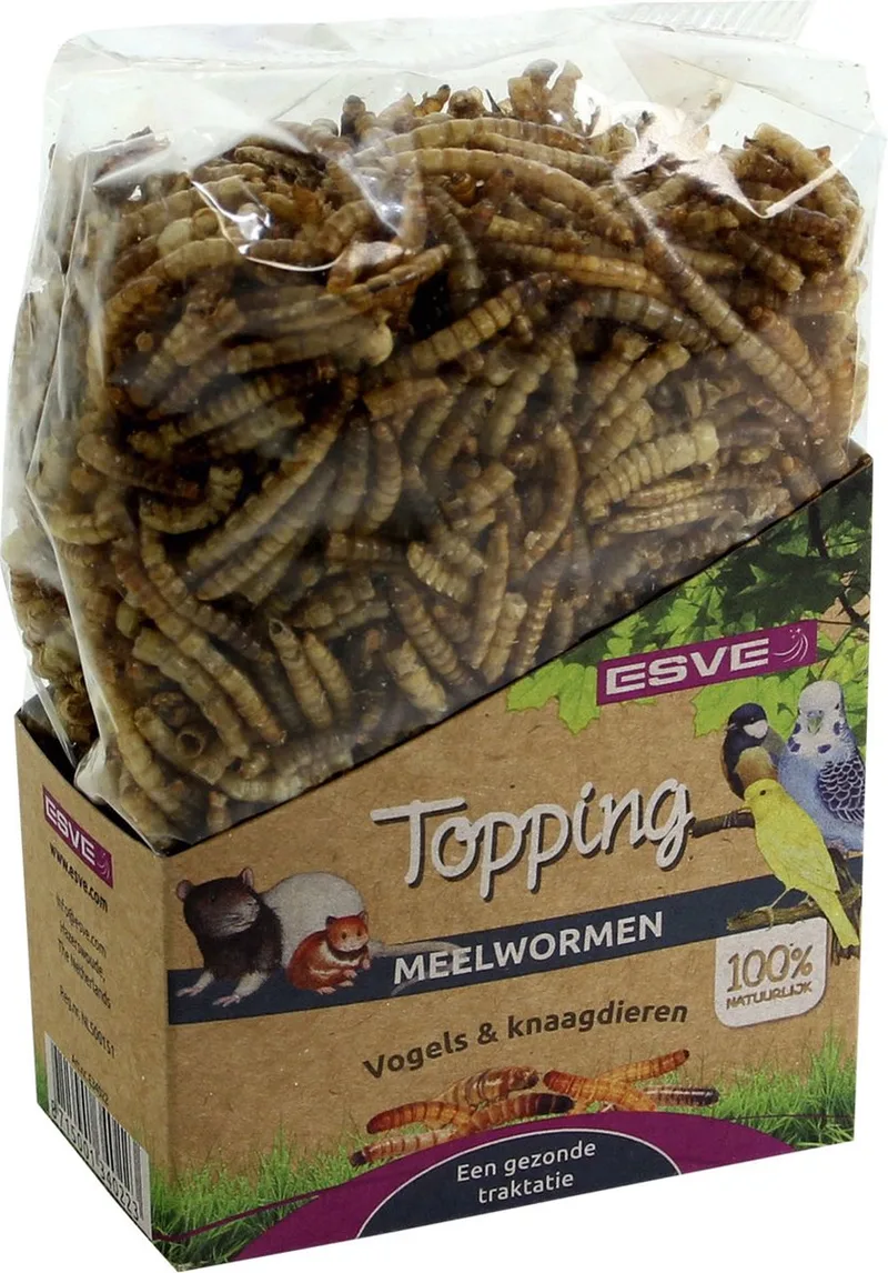 Topping Meelwormen - Knaagdiersnack - 70 g by Esve – product photo