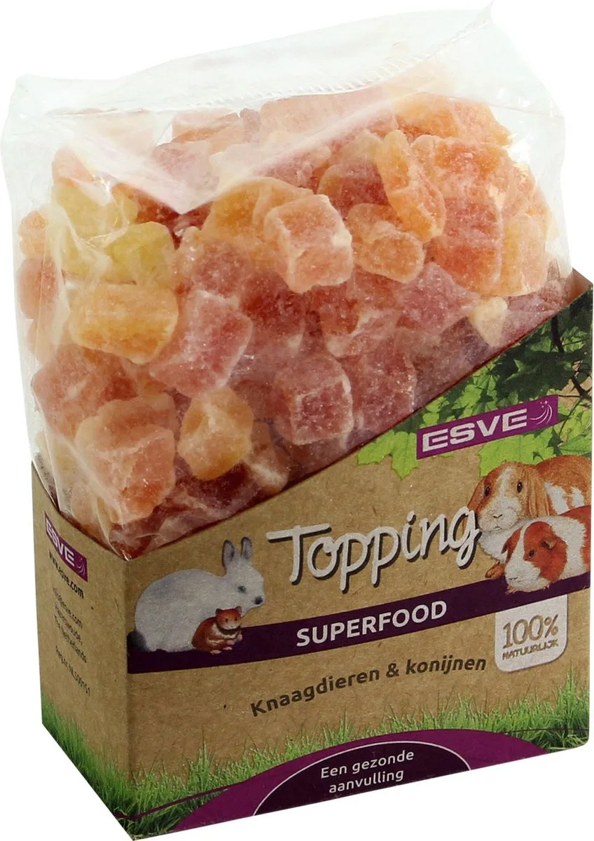 Topping Papaya - Knaagdiersnack - 250 g de Esve – photo produit