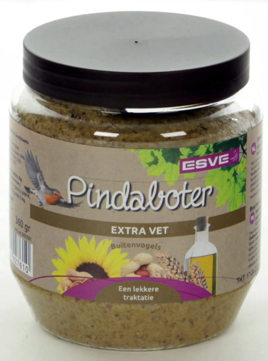 Vogelpindaboter extra vet | 360 g | energierijke pot voor tuinvogels de Esve – photo produit