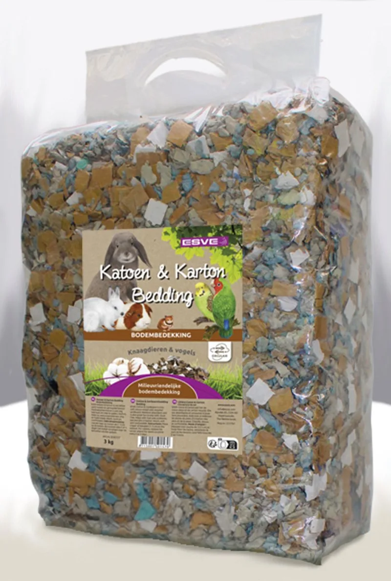 Zachte katoen | karton bodembedekking voor knaagdieren 3 kg by Esve – product photo