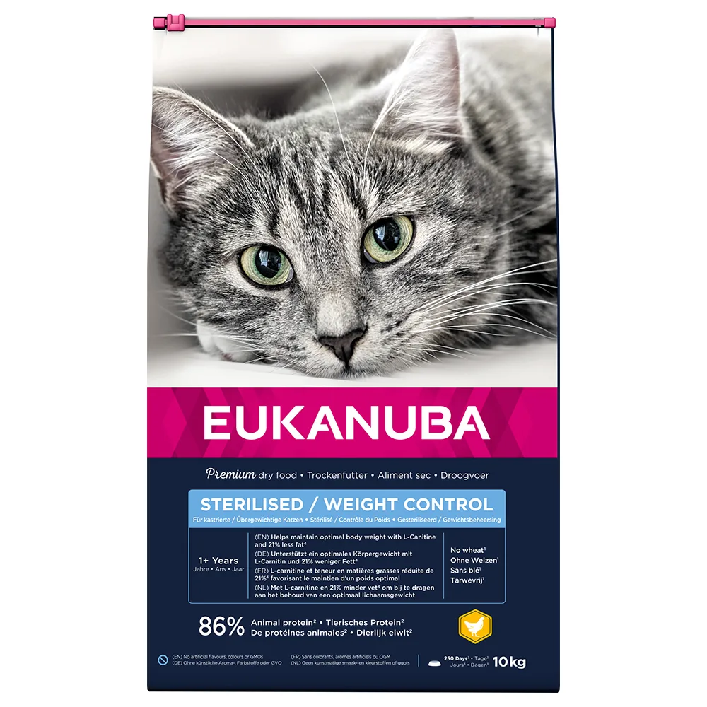 10kg Sterilised / Weight Control Adult Eukanuba Kattenvoer van Eukanuba – productfoto