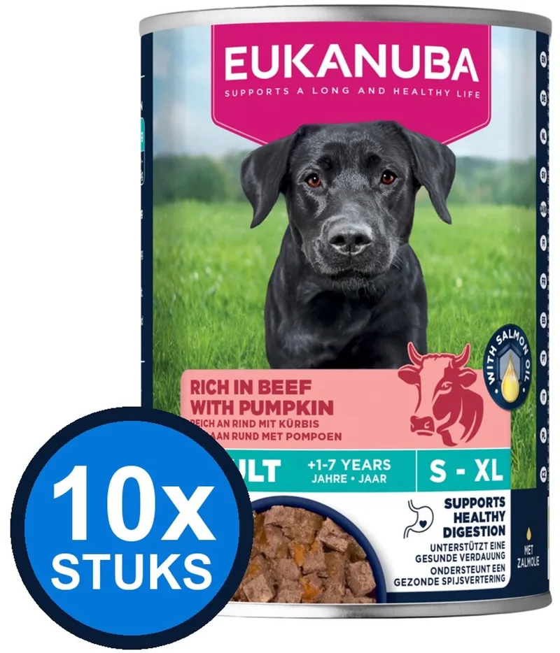 10x Eukanuba - Life Care Dog Wet Adult Beef & pumpkin - Hondenvoer Natvoer - 400 g by Eukanuba – product photo