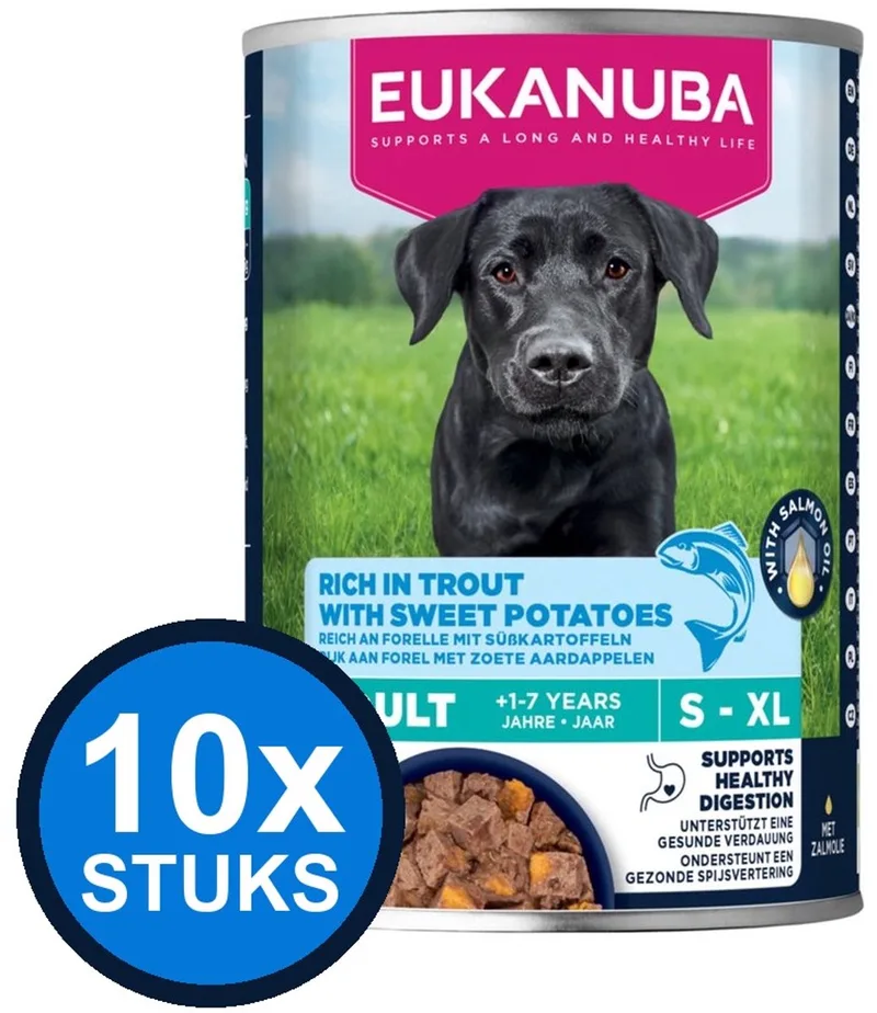 10x Eukanuba - Life Care Dog Wet Adult Trout & sweet Potato - Hondenvoer Natvoer - 400 g by Eukanuba – product photo