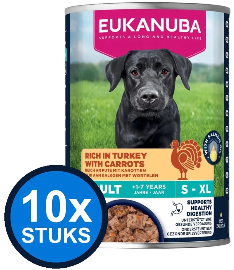 10x Eukanuba - Life Care Dog Wet Adult Turkey & carrot - Hondenvoer Natvoer - 400 g von Eukanuba – Produktfoto