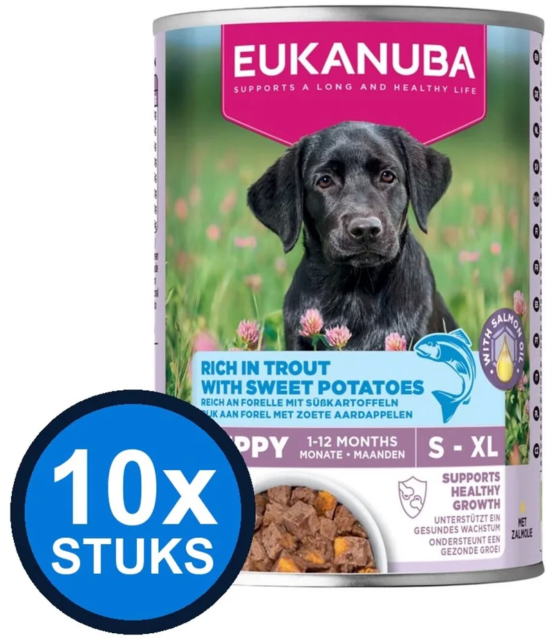 10x Eukanuba - Life Care Dog Wet Puppy Trout & sweet Potato - Hondenvoer Natvoer - 400 g von Eukanuba – Produktfoto
