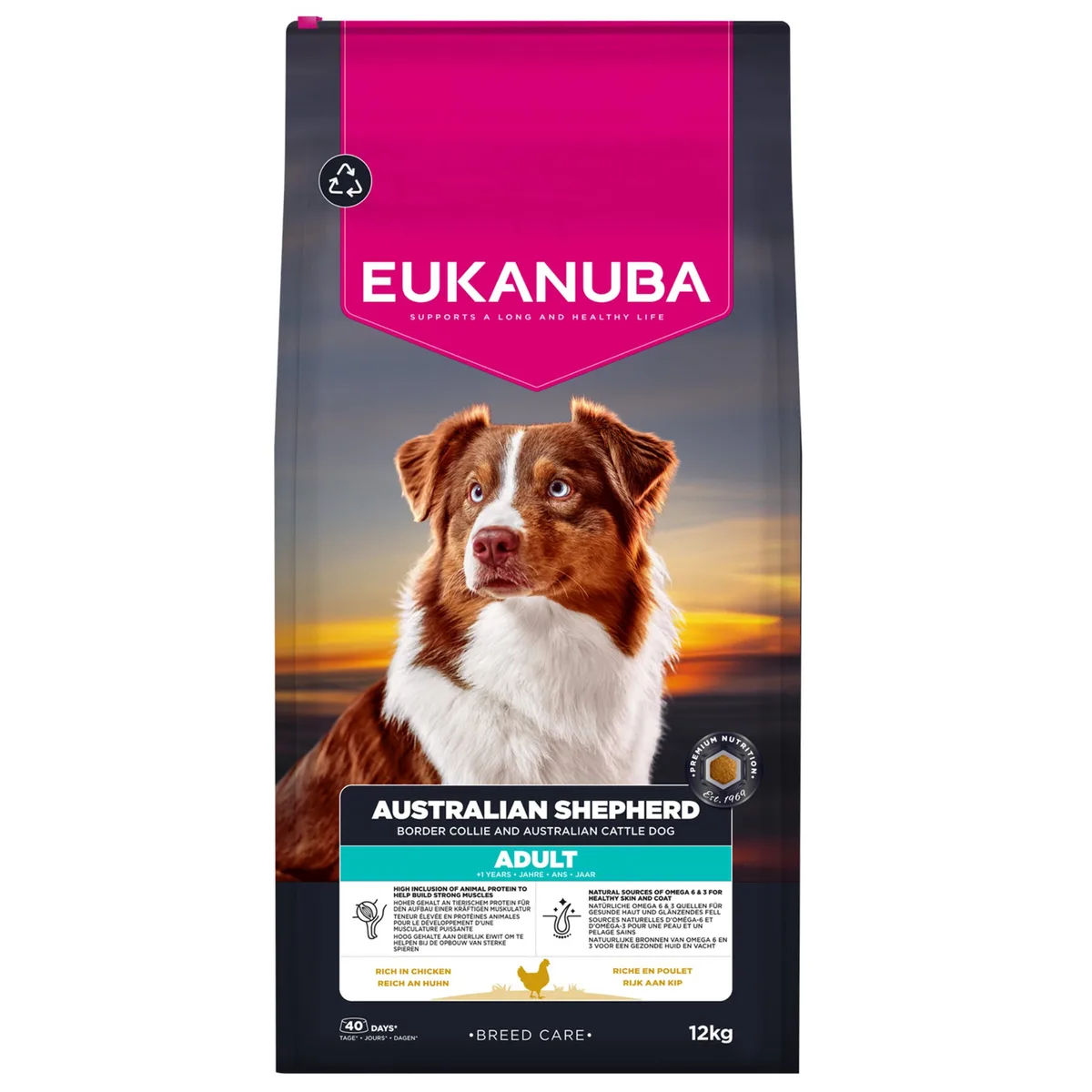 12kg Eukanuba Breed Specific Australian Shepherds Honden droogvoer van Eukanuba – productfoto