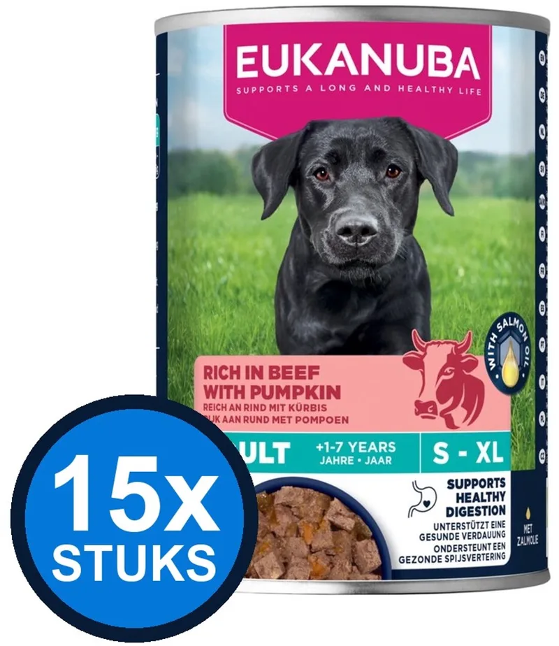 15x Eukanuba - Life Care Dog Wet Adult Beef & pumpkin - Hondenvoer Natvoer - 400 g by Eukanuba – product photo