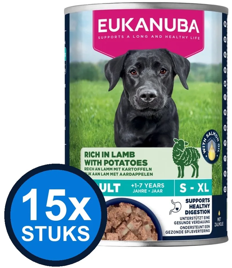 15x Eukanuba - Life Care Dog Wet Adult Lamb & potato - Hondenvoer Natvoer - 400 g fra Eukanuba – produktbillede
