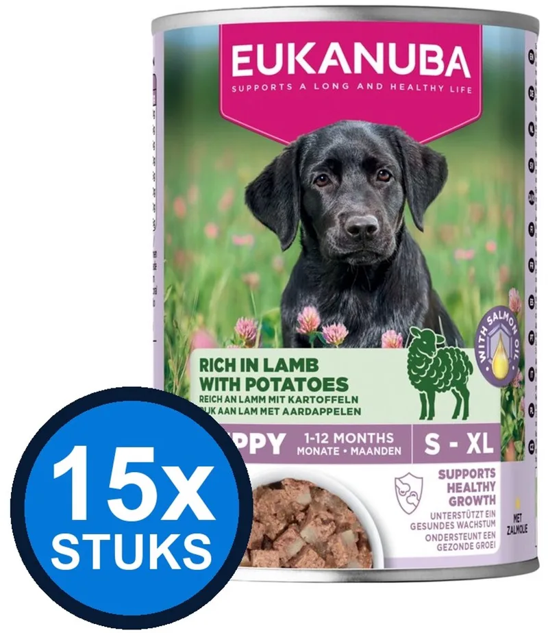 15x Eukanuba - Life Care Dog Wet Puppy Lamb & potato - Hondenvoer Natvoer - 400 g de Eukanuba – photo produit