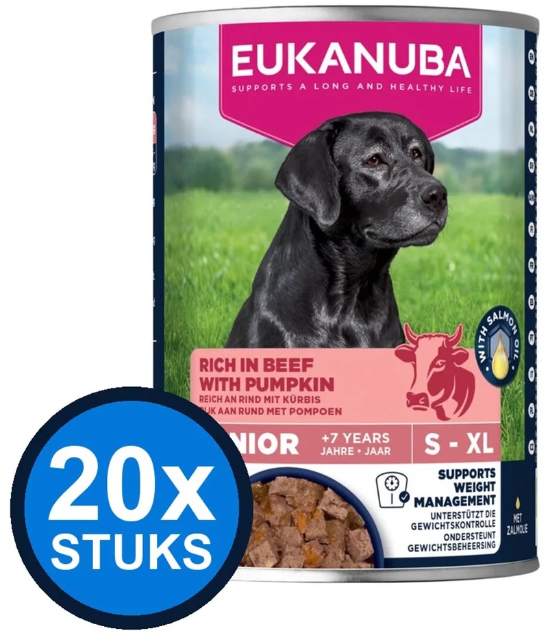 20x Eukanuba - Life Care Dog Wet Senior Beef & pumpkin - Hondenvoer Natvoer - 400 g von Eukanuba – Produktfoto