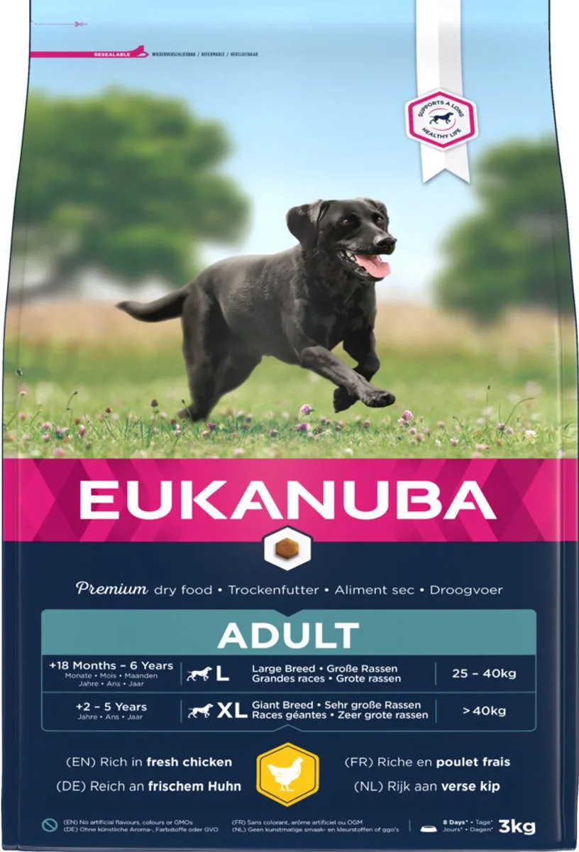 2x Eukanuba Dog Active Adult Large 3 kg från Eukanuba – produktbild