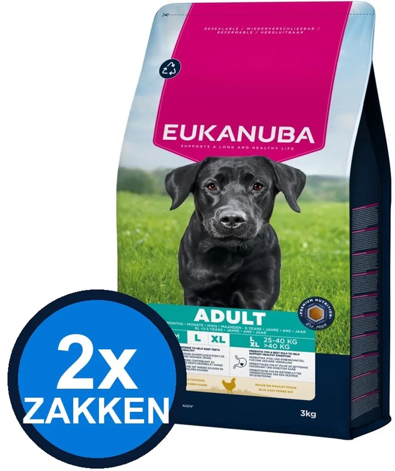 2x Eukanuba - Life Care Dog Adult Large Chicken - Hondenvoer Droogvoer - 3 kg by Eukanuba – product photo