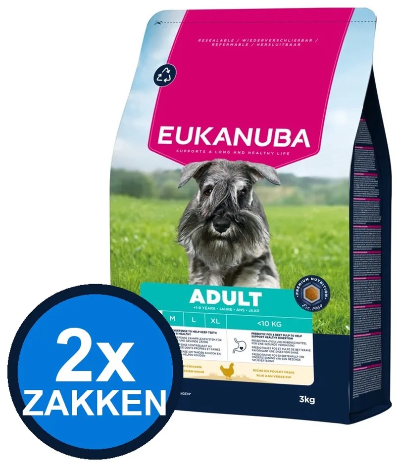 2x Eukanuba - Life Care Dog Adult Small Chicken - Hondenvoer Droogvoer - 3 kg by Eukanuba – product photo