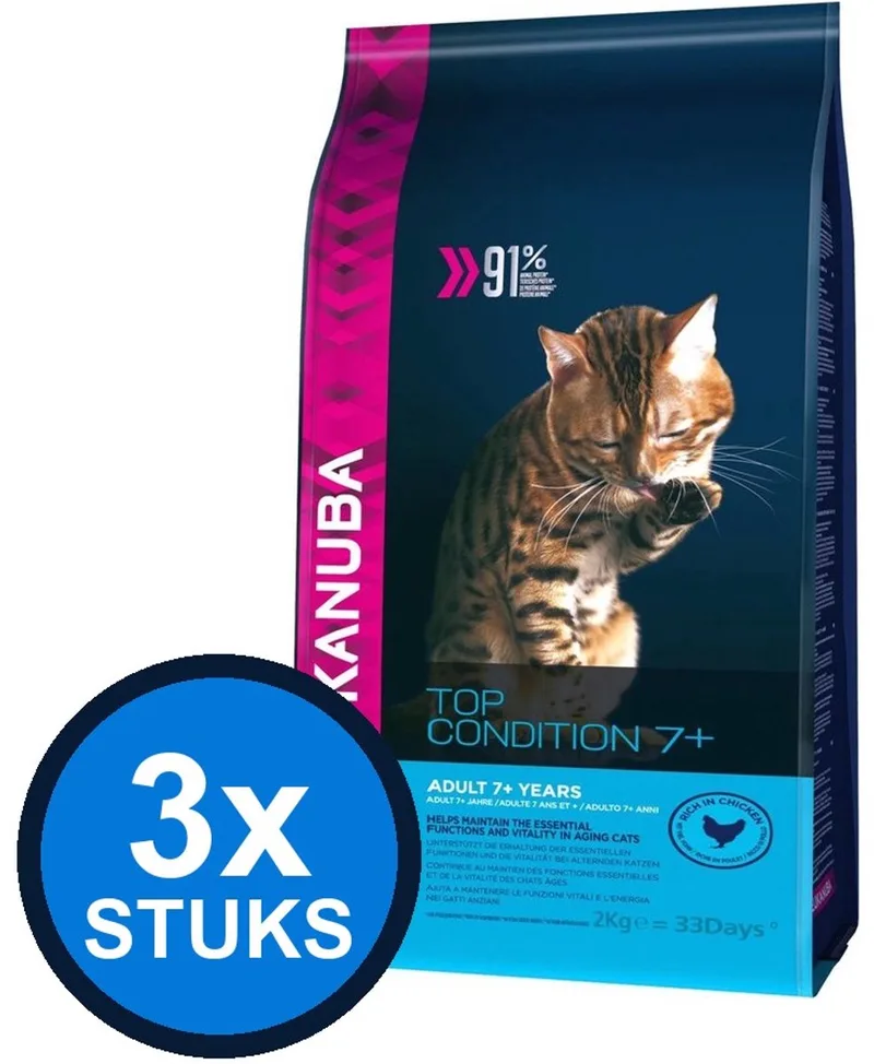 3x Eukanuba - Cat Senior Chicken - Kattenvoer Droogvoer - 2 kg von Eukanuba – Produktfoto