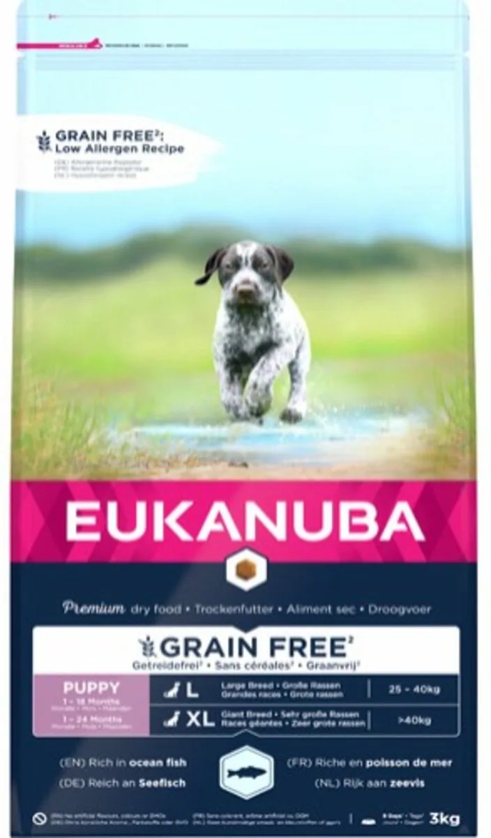 3x Eukanuba Dog Junior Large Graanvrij Vis 3 kg van Eukanuba – productfoto