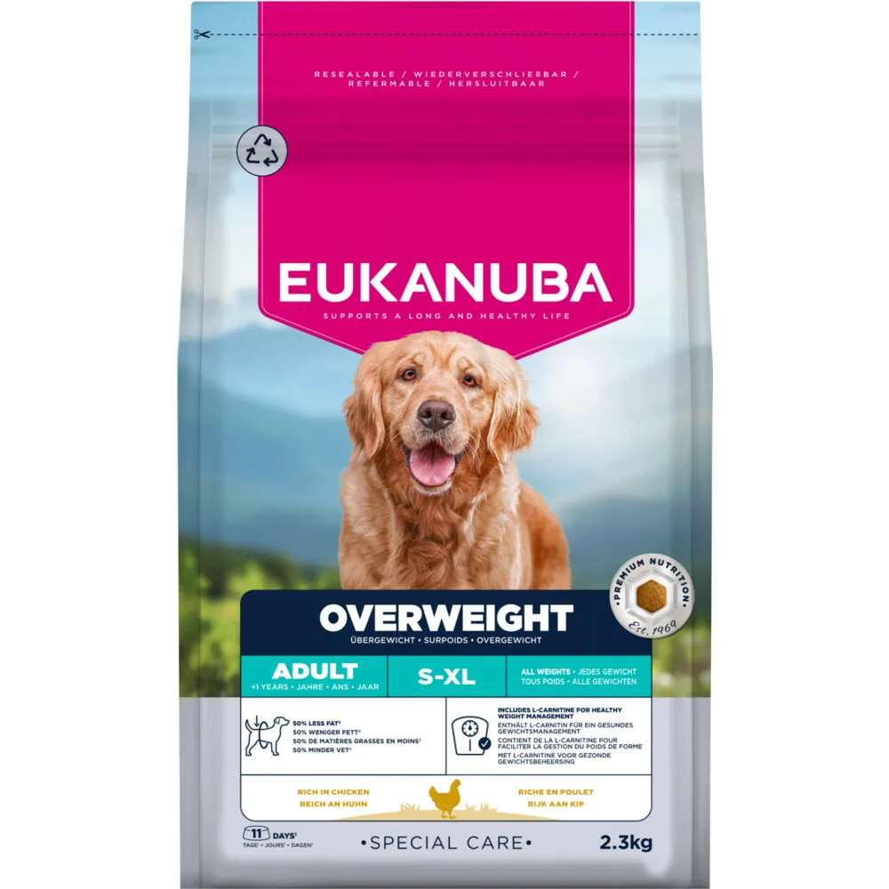 3x Eukanuba Hondenvoer Droog Special Care Adult Overweight 2,3 kg de Eukanuba – photo produit