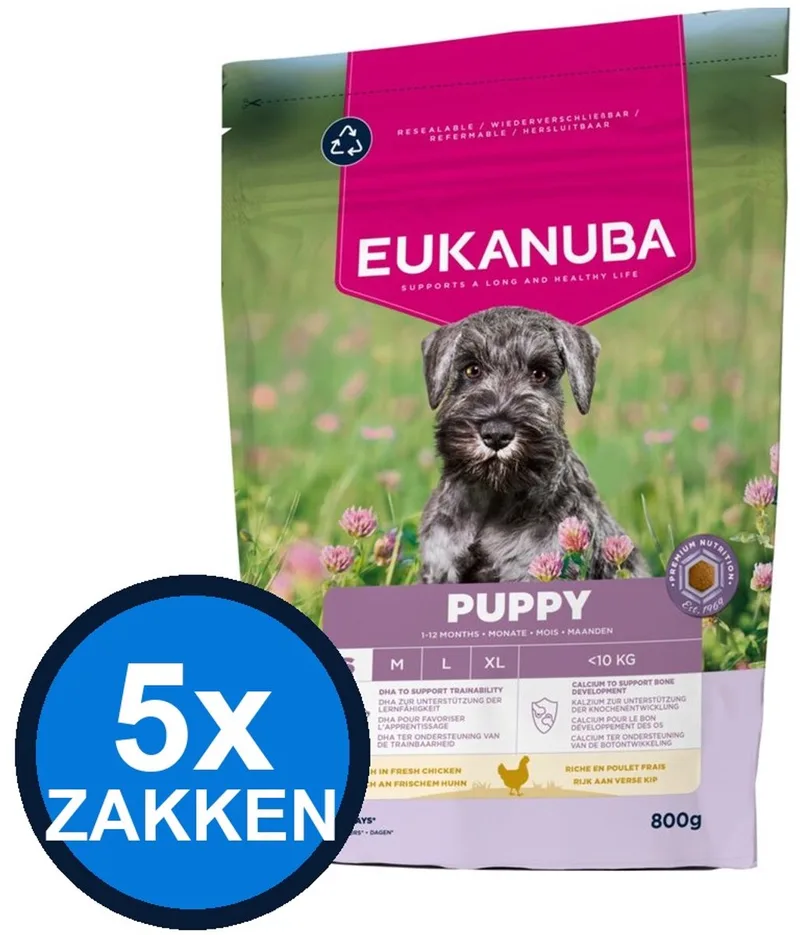 5x Eukanuba - Life Care Dog Puppy Small Chicken - Hondenvoer Droogvoer - 800 g by Eukanuba – product photo