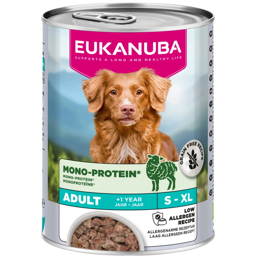 6x Eukanuba Special Care Hond Nat Adult Mono-Proteïne Lam 400 gr de Eukanuba – photo produit