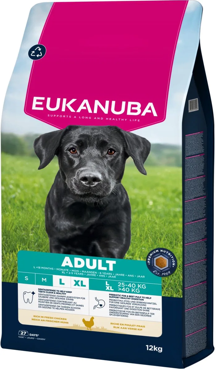 Adult Large Breed Kip - Hondenbrokken - 12 kg by Eukanuba – product photo