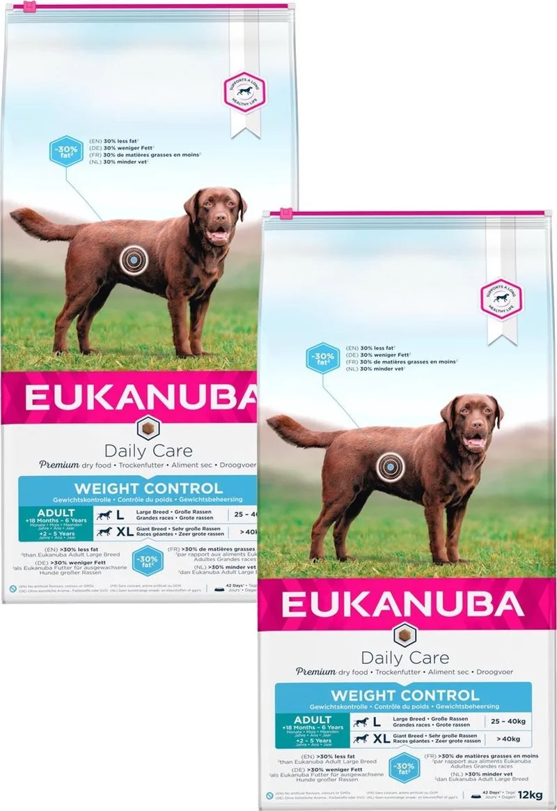 Adult Light Large Breed Kip - Hondenvoer - 2 x 12 kg by Eukanuba – product photo