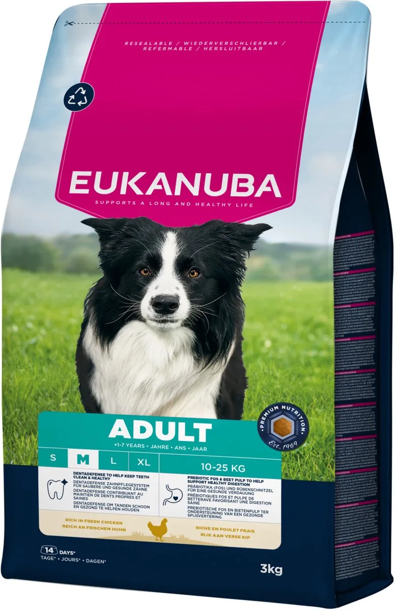 Adult Medium Breed Kip - Hondenbrokken - 3 kg de Eukanuba – photo produit