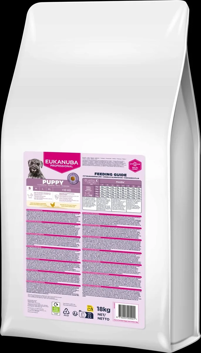 Breeder dog puppy small chicken 18kg van Eukanuba – productfoto