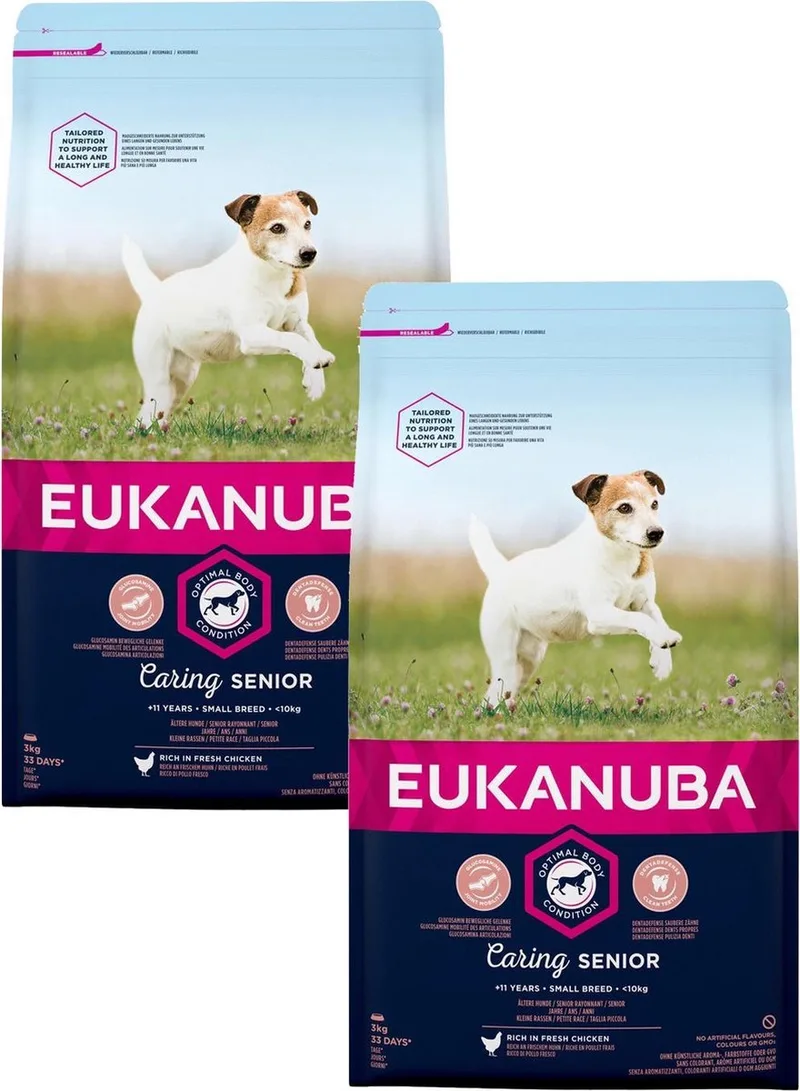 Caring Senior Small Breed Kip - Hondenvoer - 2 x 3 kg by Eukanuba – product photo