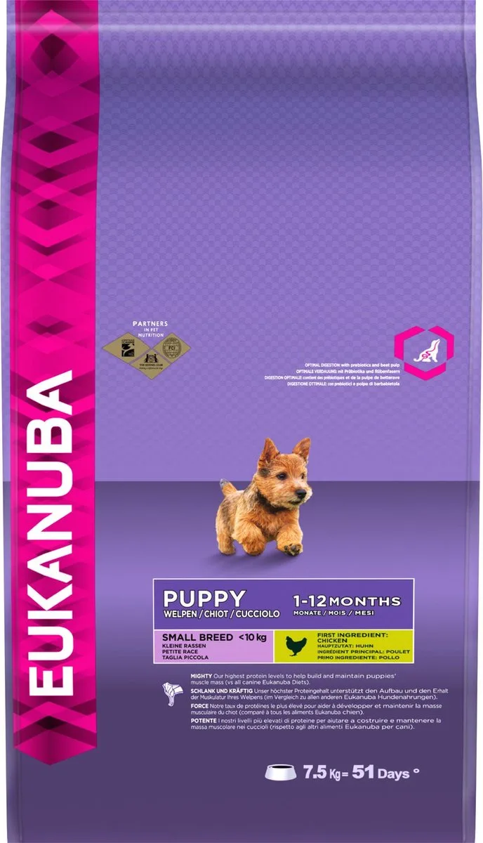 Dog Puppy & Junior - Small Breed - Chicken - 7,5 kg de Eukanuba – photo produit