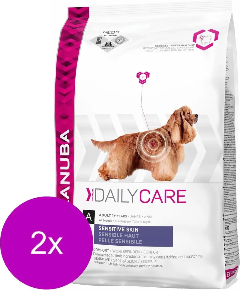 Dog Sensitive Skin Kip - Hondenvoer - 2 x 2.3 kg von Eukanuba – Produktfoto