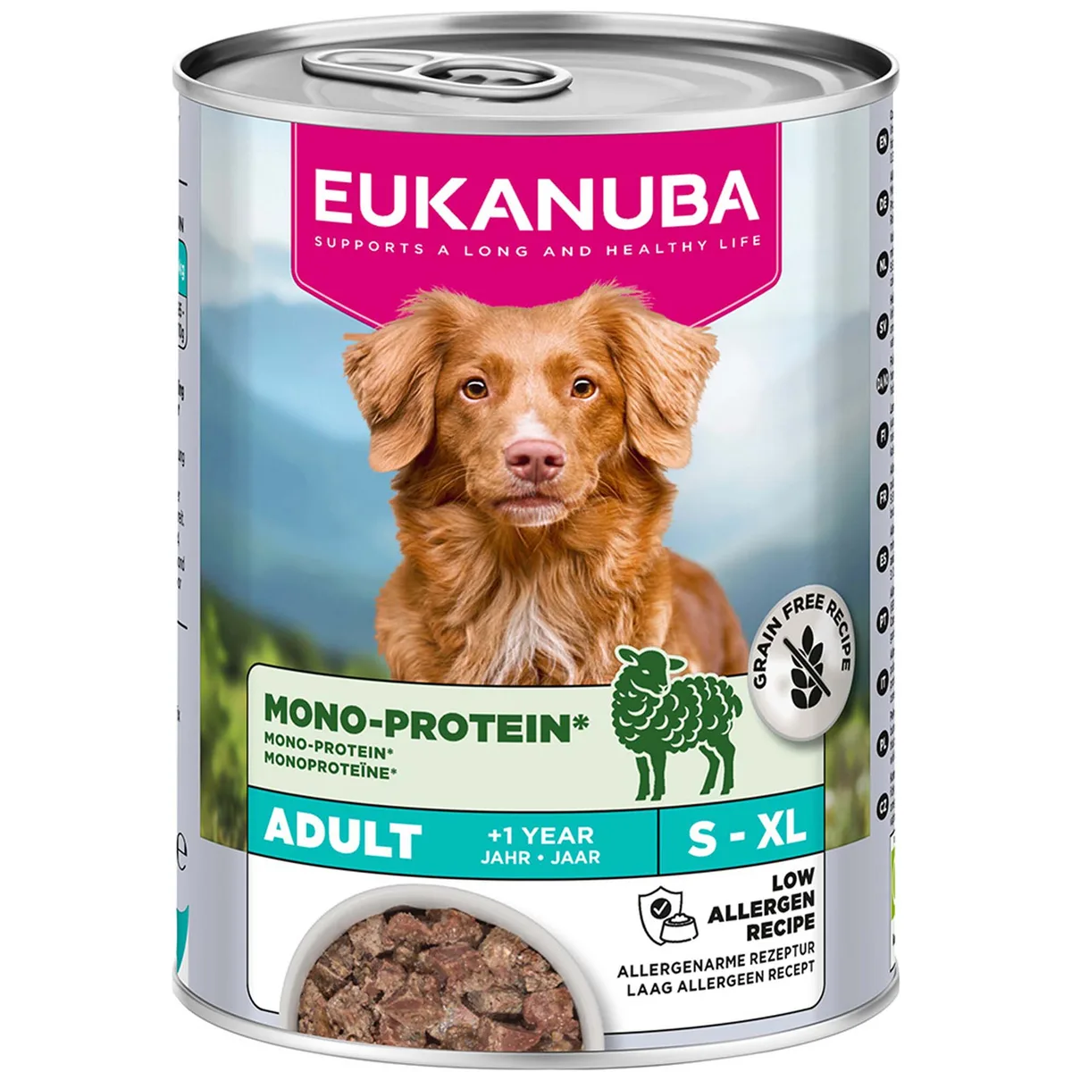 Dubbelpak: 12x 400g Eukanuba Special Care Adult Mono-Protein mit Lamm Hundefutter nass van Eukanuba – productfoto