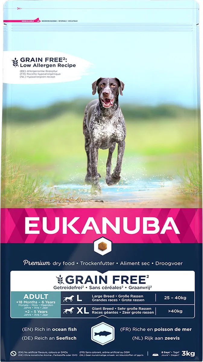 grainfree ocean fish adult large breed 3kg de Eukanuba – photo produit