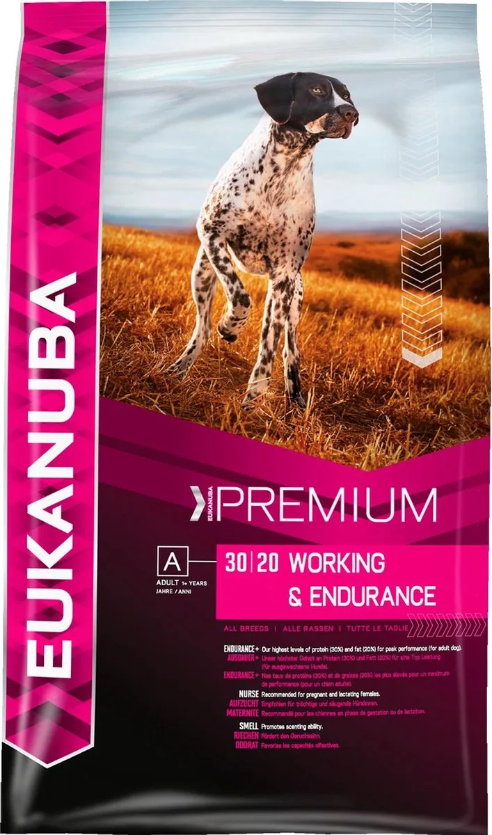 hondenvoer Adult working&endurance 15KG de Eukanuba – photo produit