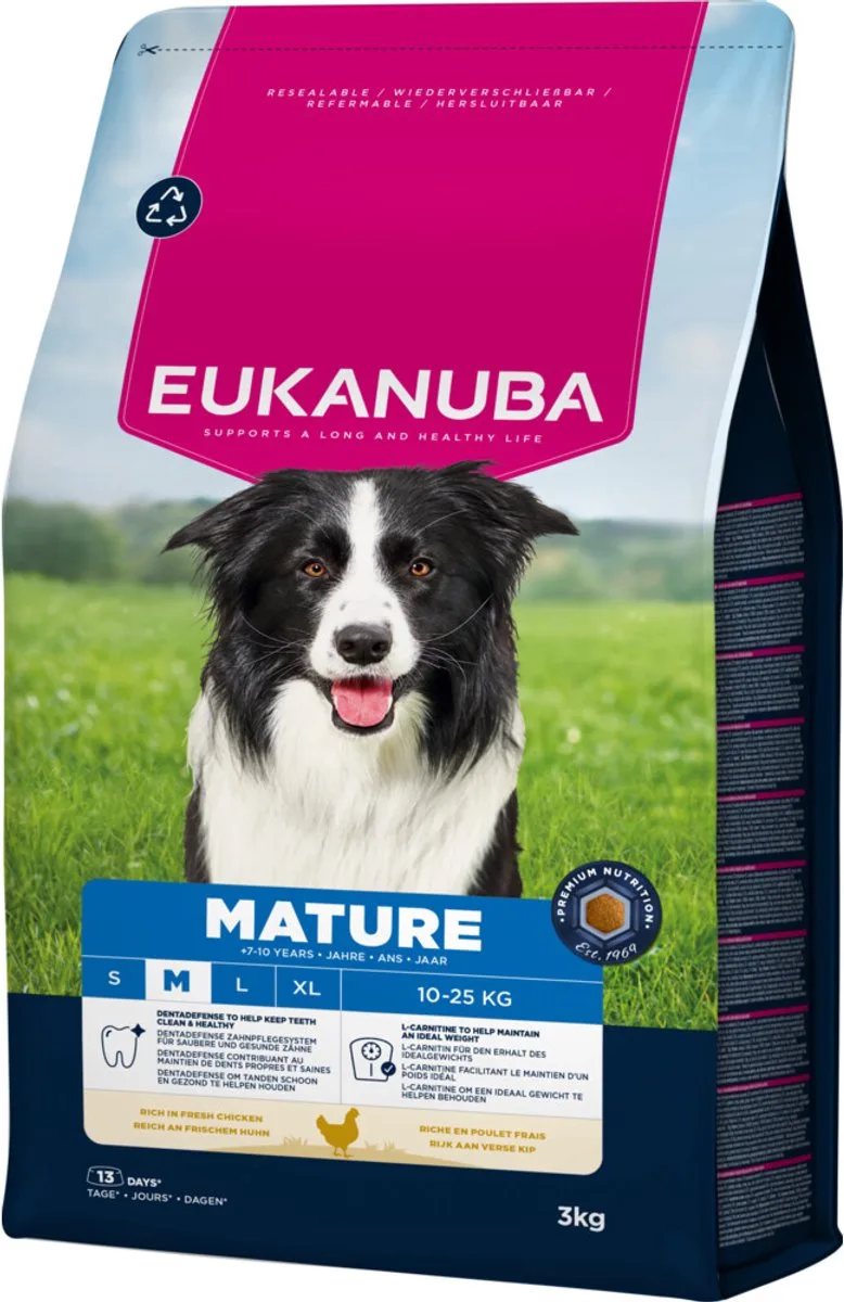 Hondenvoer Droog Life Care Dog Mature Medium Kip - 3 x 3 kg - Voordeelverpakking by Eukanuba – product photo