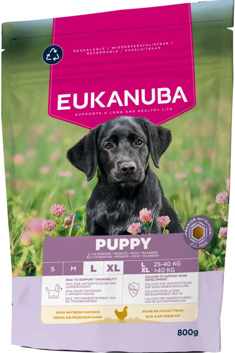Hondenvoer Droog Life Care Dog Puppy Large Kip - 5 x 800 gr - Voordeelverpakking by Eukanuba – product photo