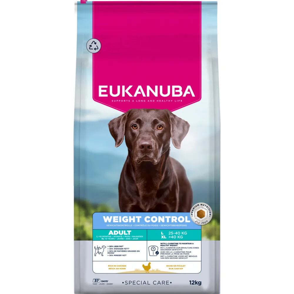 Hondenvoer Droog Special Care Adult Large Weight Control 12 kg de Eukanuba – photo produit