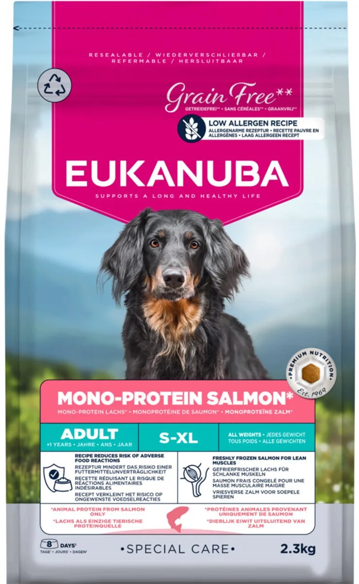 Hondenvoer Droog Special Care Adult Mono-Protein Zalm - 2,3 kg by Eukanuba – product photo