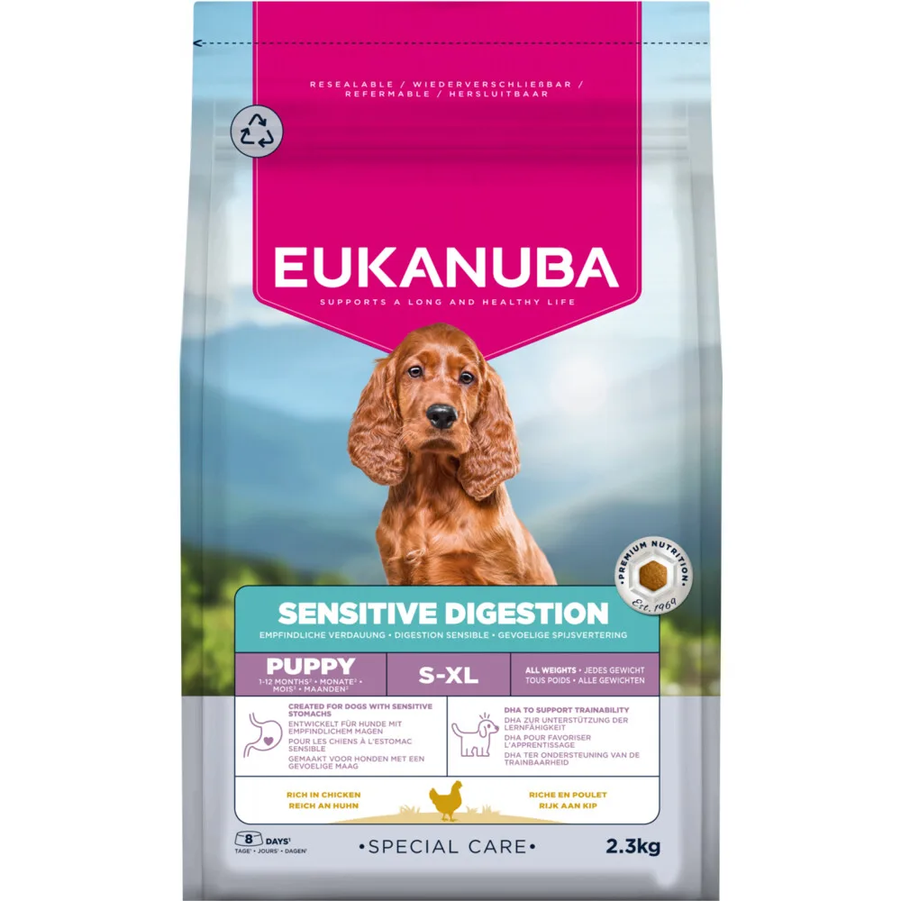 Hondenvoer Droog Special Care Puppy Sensitive Digestion 2,3 kg van Eukanuba – productfoto
