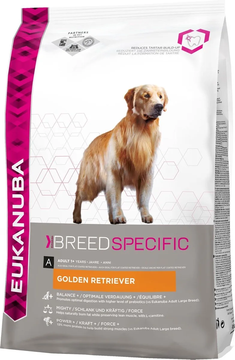 hondenvoer Golden retriever 12KG von Eukanuba – Produktfoto