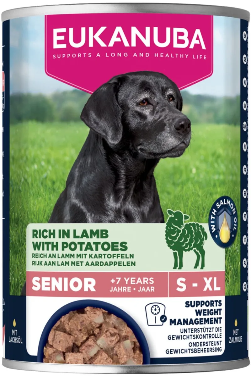Hondenvoer Nat Life Care Dog Senior Lam en Aardappel - 6 x 400 gr - Voordeelverpakking by Eukanuba – product photo