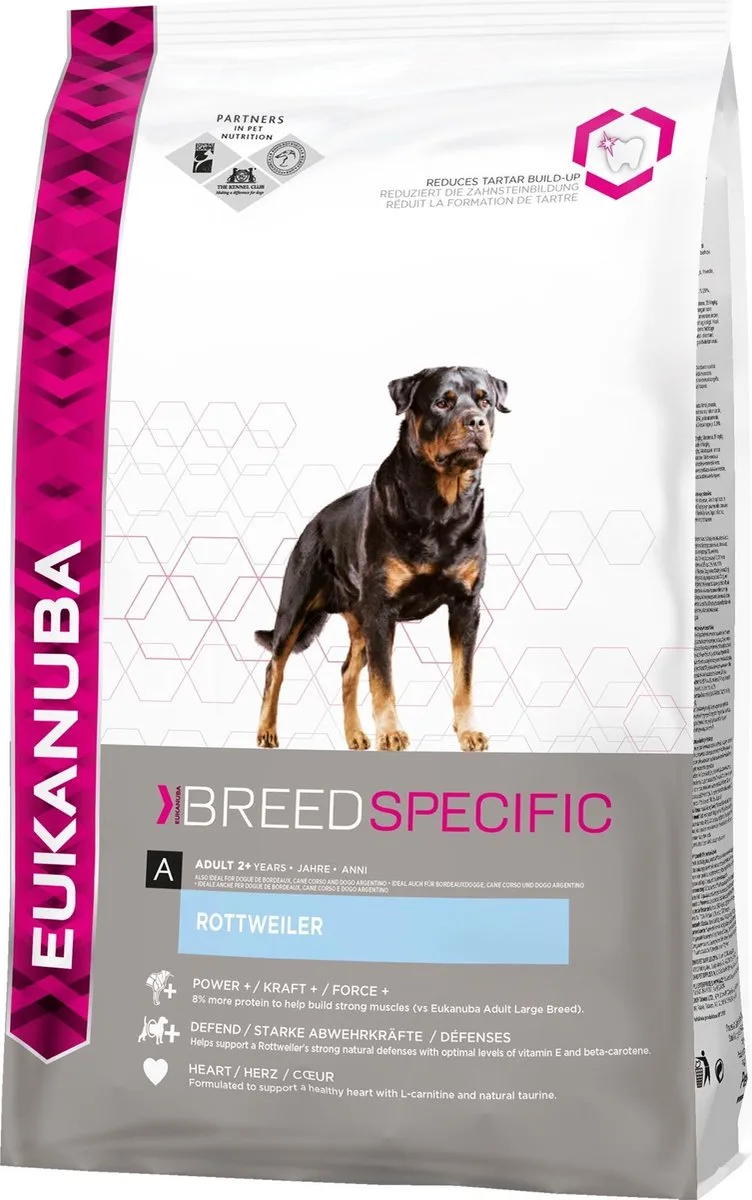 hondenvoer Rottweiler 12KG by Eukanuba – product photo