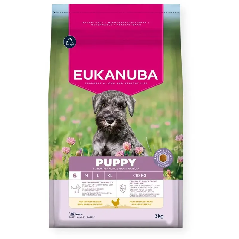 Hondenvoer Voor Kleine Puppy´s Rijk Aan Kip 3 Kg by Eukanuba – product photo 1 of 3