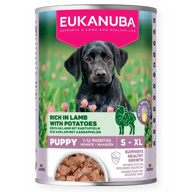 Life Care Puppy Rijk Aan Lam En Aardappelen Natvoer Voor Honden 400g by Eukanuba – product photo