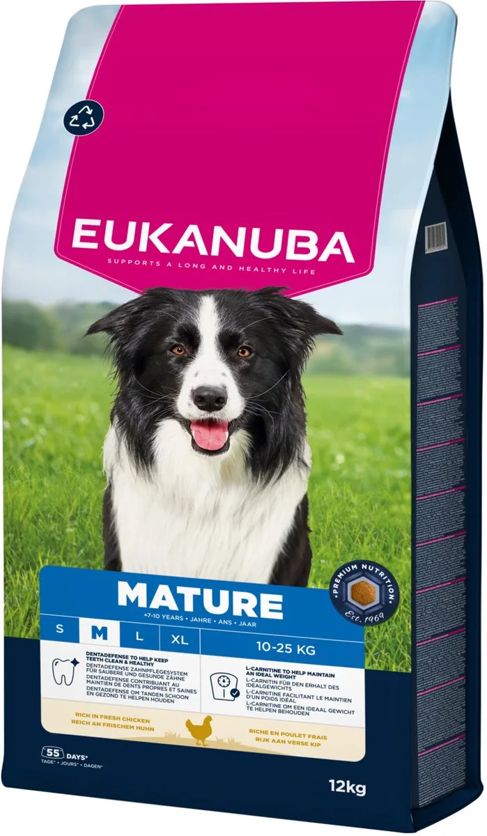 Mature Medium Breed Kip - Hondenbrokken - 12 kg by Eukanuba – product photo