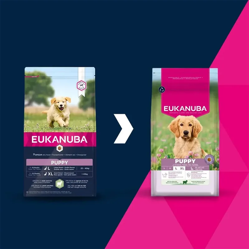 Puppy Large Breed Lam&Rijst - Hondenbrokken - 12 kg by Eukanuba – product photo 3 of 3