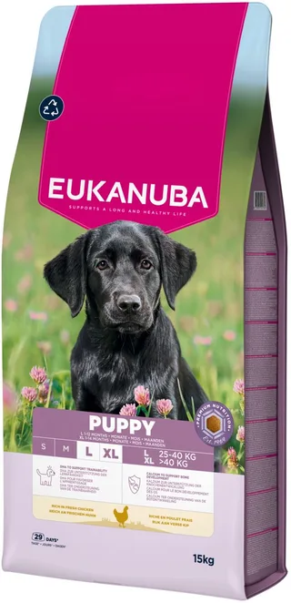 Puppy Large - Hondenvoer - Kurkuma - Hoogwaardig Eiwit - Grote Rassen de Eukanuba – photo produit 1 sur 3