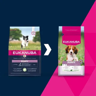 Nourriture Pour Chiots De Petite/moyenne Taille Agneau Et Riz 3 Kg de Eukanuba – photo produit 3 sur 3