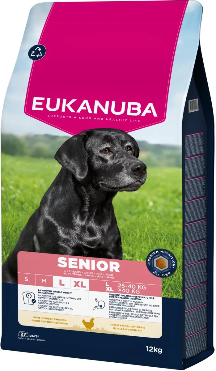 Senior Large Breed Kip - Hondenbrokken - 12 kg by Eukanuba – product photo