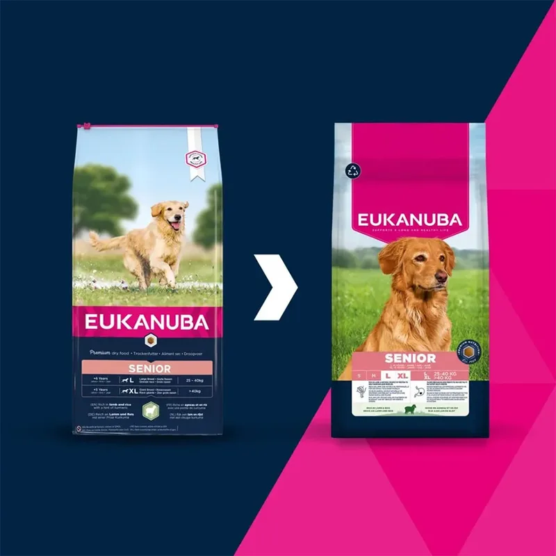 Senior Large - Droogvoer Hond - Lam & Rijst - 12kg von Eukanuba – Produktfoto 2 von 3